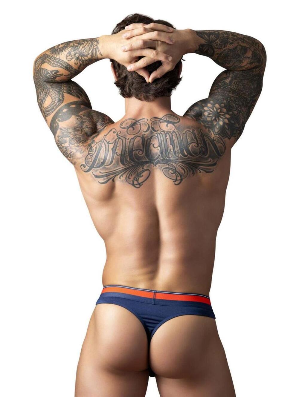 Male Power 412-299 Soo Cumfy Thongs Color Navy